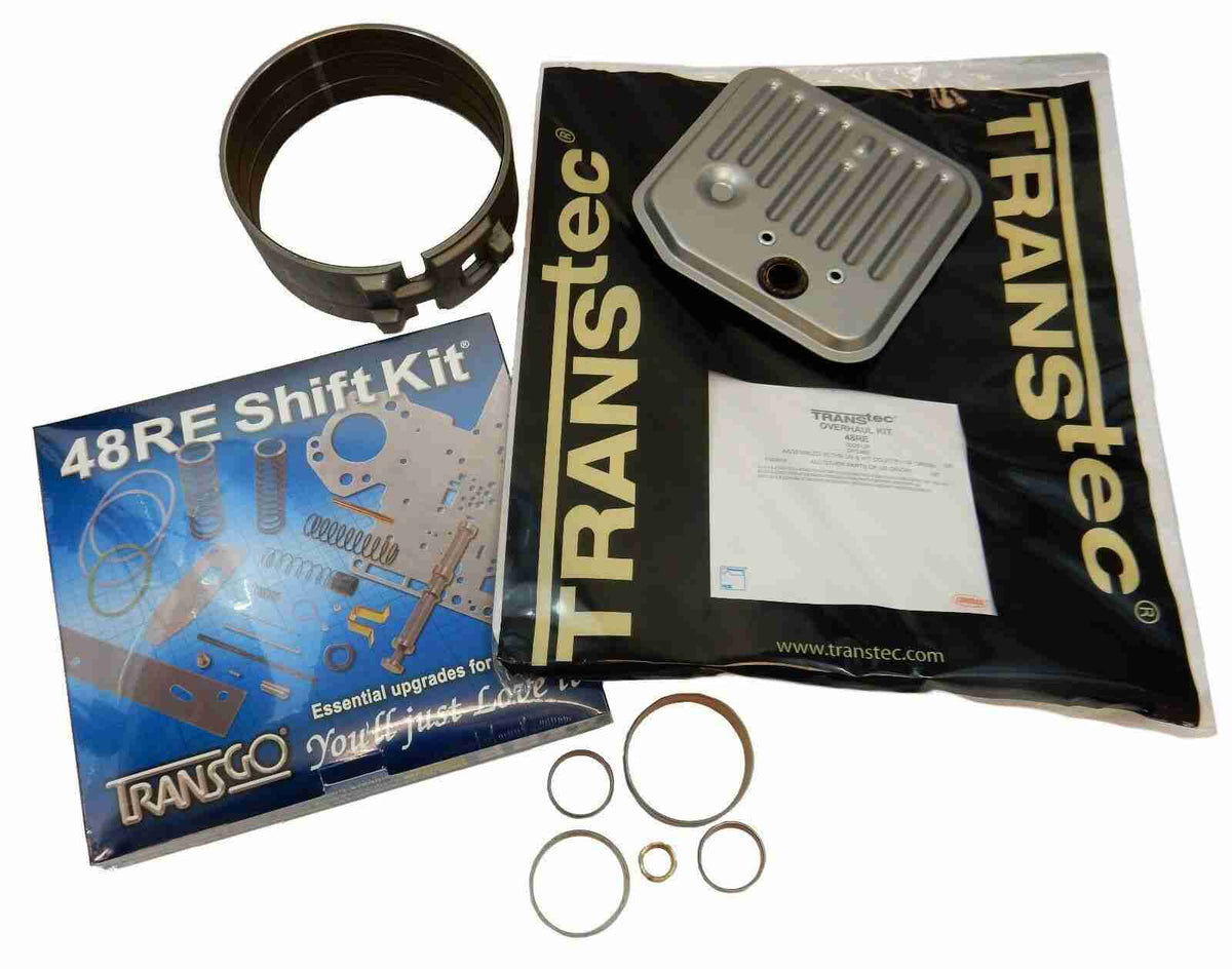 48RE Deluxe rebuild Kit-O/H, Friction Module,Filter,Band,Bushings & Transgo Kit