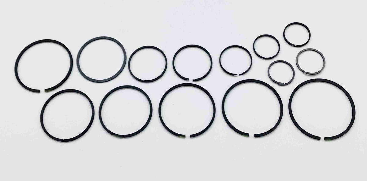 Chrysler: TF6/A904 (60-Up) 1 Off shore metal ring, 10 Sealed Power (Filtran Gold Stripe Rings), 3 Teflon Rings