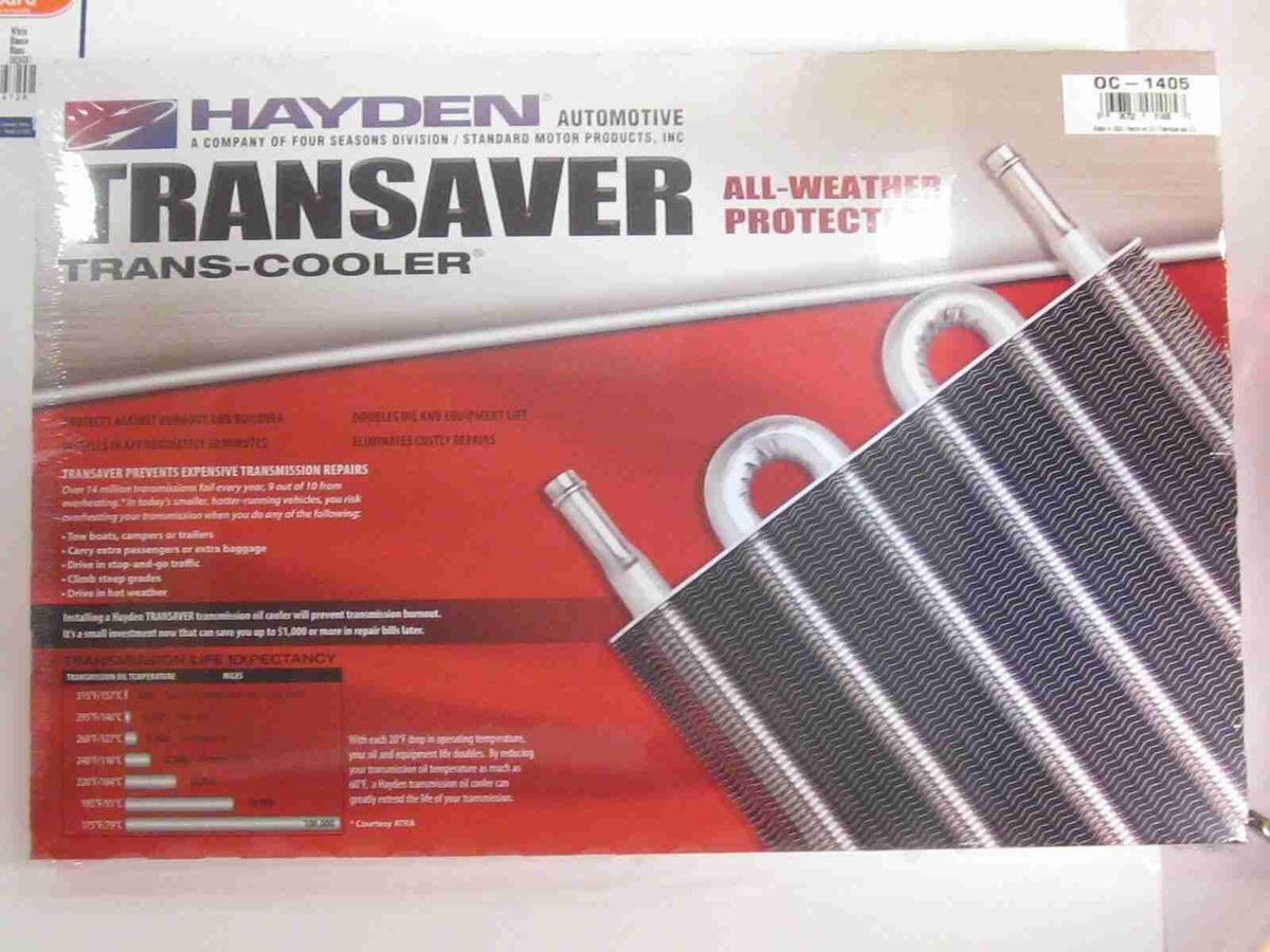 Hayden HD Trans Cooler 3/4"X10"X15-1/2" fits Universal Applications