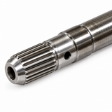 TH350 input shaft pump end — bushing journal and oil feed hole detail